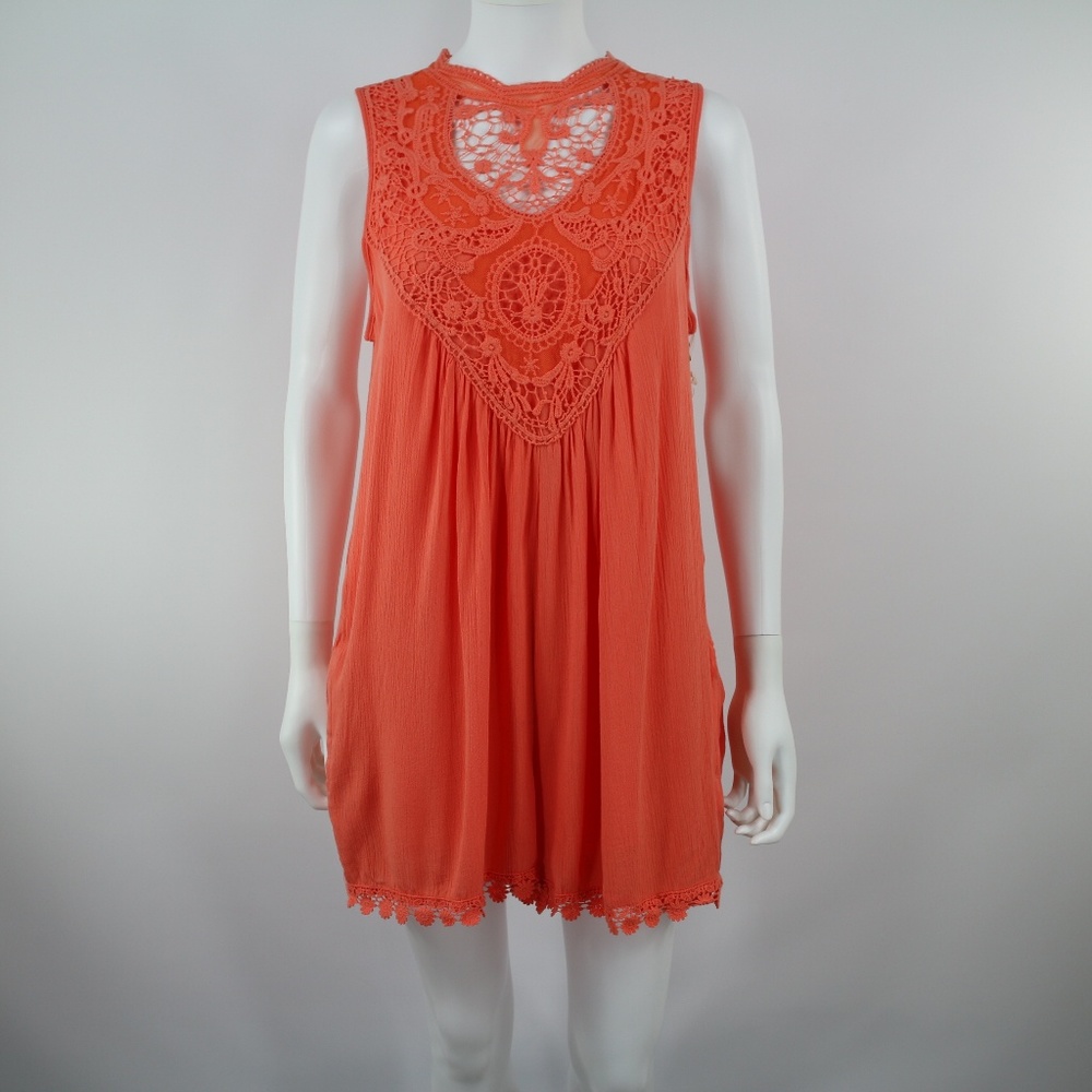 Taylor & Sage Romper Small Sherbert Lace Pockets